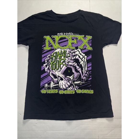 Unbranded Other - NOFX Final Tour 40 Years North America Tour 2024 2 Sides T-Shirt Small Denver